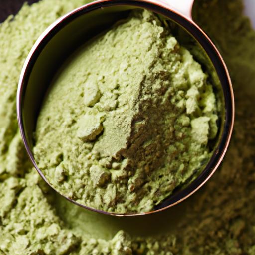 Measuring the right amount of Matcha powder for a perfect cup