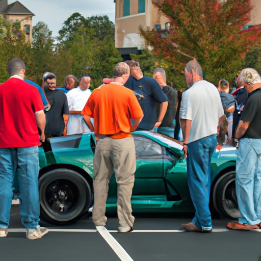 The sleek lines and powerful engine of this rare sports car turn heads at Caffeine and Octane.